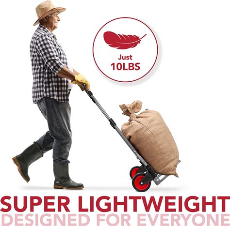 Olympia Tools Camión de mano plegable de 155 libras con mango ...