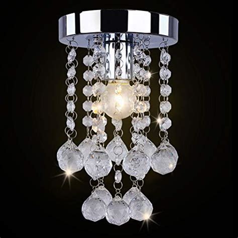 Dixun Modern Mini Chandelier Crystal Chandelier Lighting Flush Mount ...
