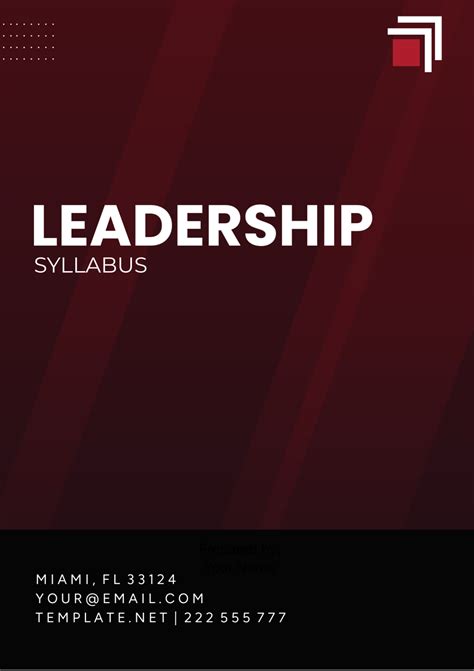Leadership Course Syllabus 的图像结果