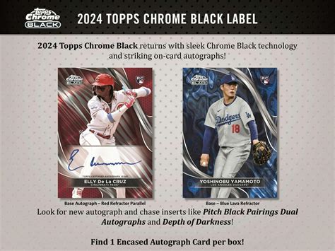 2024 Topps Chrome Black Baseball Hobby Box | DA Card World