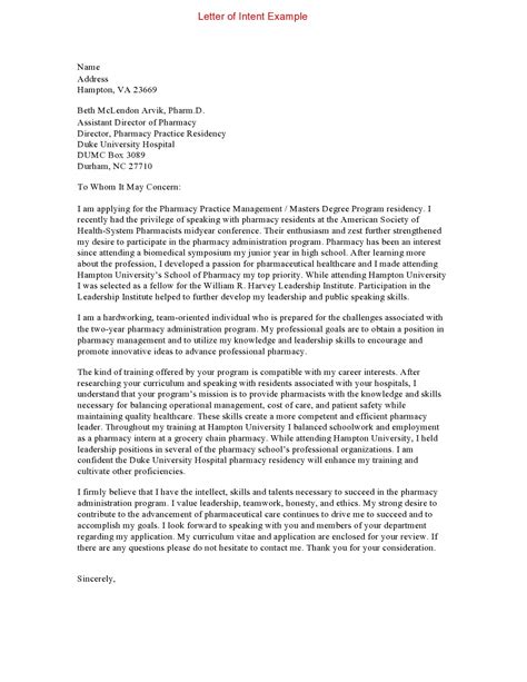 Image result for Statement of Intent Examples