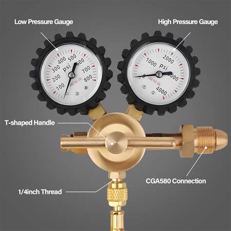 Tutor Auto 60 inch Hose Nitrogen Regulator for HVAC Purge, India | Ubuy