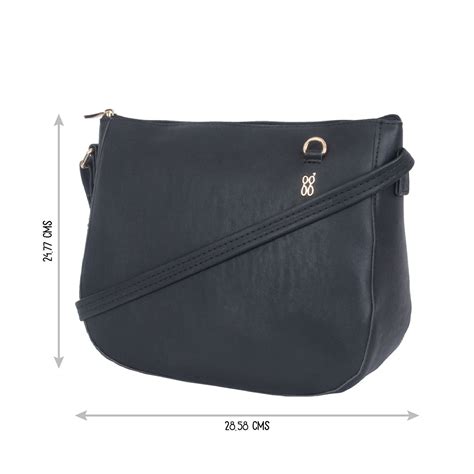 Buy Baggit Lxe Cullet Black Sling and Cross Bag (M) Online