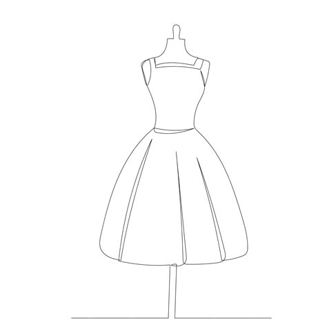 Dress Mannequin Drawing