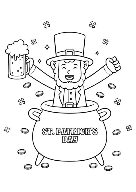 Free St. Patrick's Day Cartoon Drawing Template to Edit Online