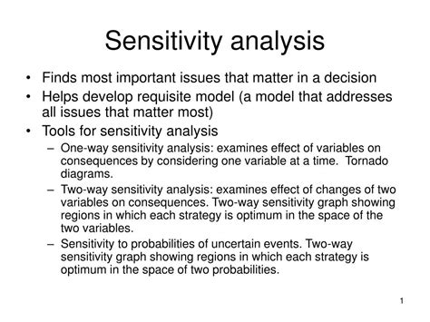 Image result for Sensitivity Analysis