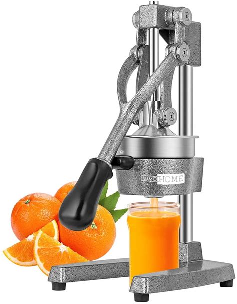 Buy VIVOHOME Heavy Duty Commercial Manual Hand Press Citrus Orange ...