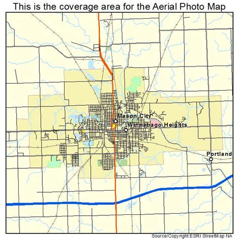 Aerial Photography Map of Mason City, IA Iowa