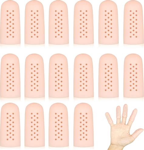 Amazon.com: 16Pcs Gel Finger Cots with Air Holes, Gel Finger Protectors ...