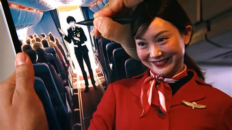A flight attendant's gesture turned everything around