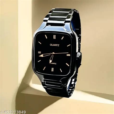 Stylish Watch For Men All Black Stainless Steel Analogue Watch