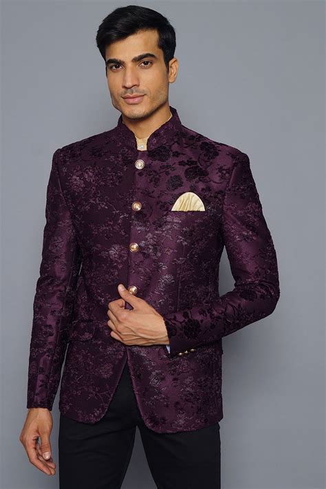 Wintage Men's Embroidered Velvet Party/Festive Indian Jodhpuri Grandad ...