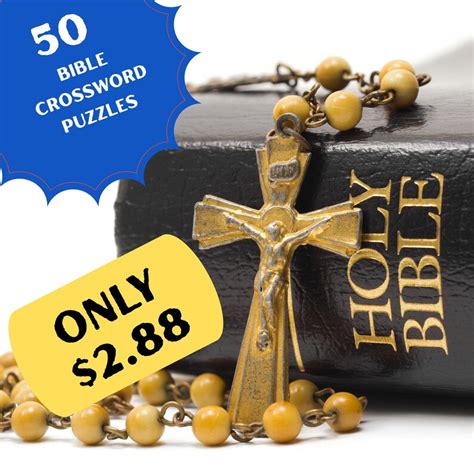 50 Bible Crossword Puzzles - Etsy