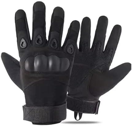AUTOGUYS FF-1 Full-Finger Bike Riding Gloves TPR Knuckle Protection ...
