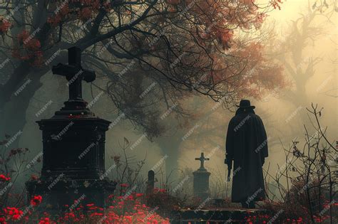 Premium Photo | Silent Sentinels A Portrait of the Graveyard ar c