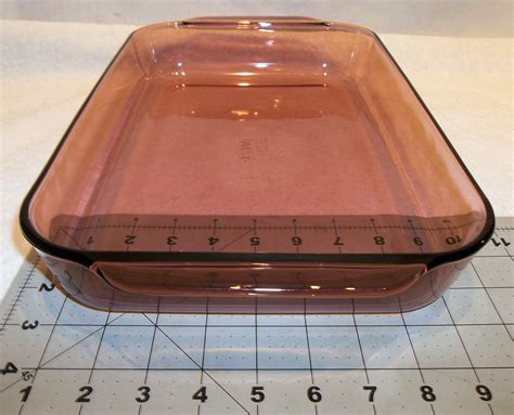 Vintage Pyrex Pink Cranberry Glass Lasagna Cake Casserole Baking Dish ...