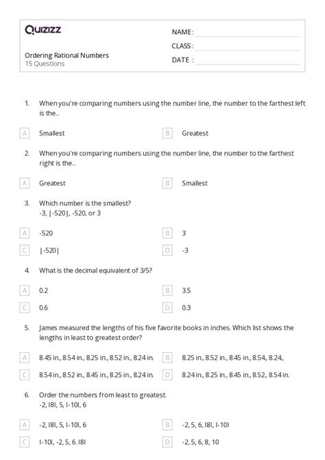 Image result for 5th Grade Math Worksheets Ordering Numbers