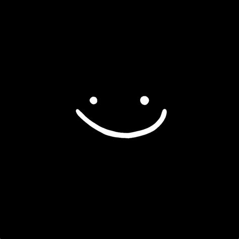 Minimalist Black and White Smiley Face Wallpaper