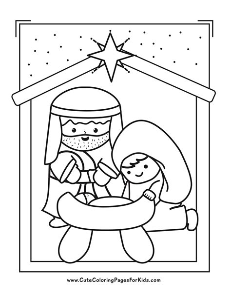 Christmas Religious Coloring Pages