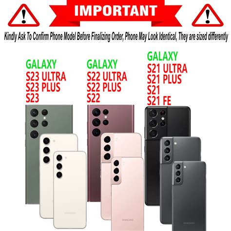 Buy For Samsung Galaxy S23 S22 Ultra S21 FE Plus Clear Case+Tempered ...