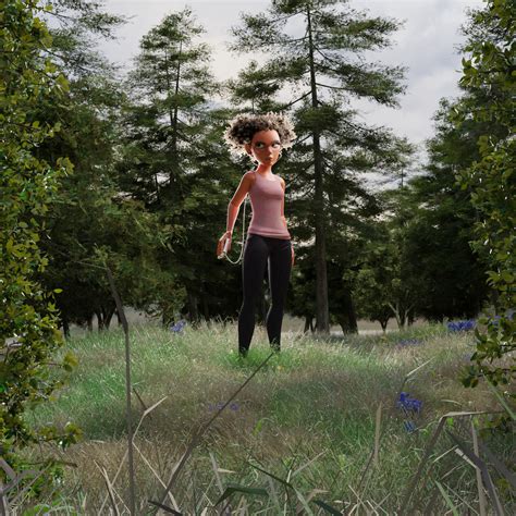 ArtStation - Stacy Briggs in the Woods (RAW)