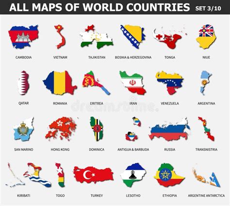 Flat World Map with Countries 的图像结果