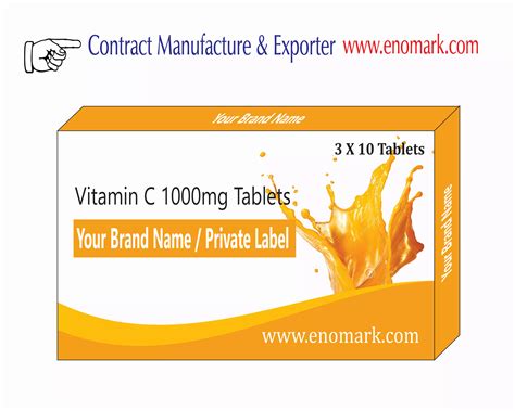 Vitamin C 1000mg Tablets Private Label Manufacturers