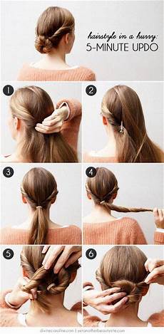 Easy Hairstyles In 5 Minutes by 27 Easy Five Minutes Hairstyles Tutorials Pretty Designs Easy Hairstyles In 5 Minutes