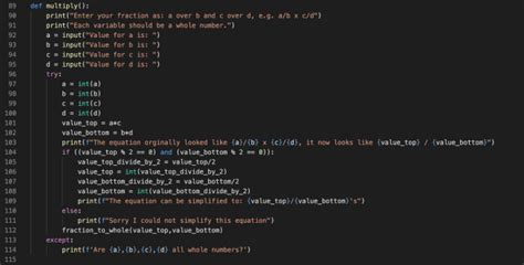 Image result for Try Function for Fractions Python