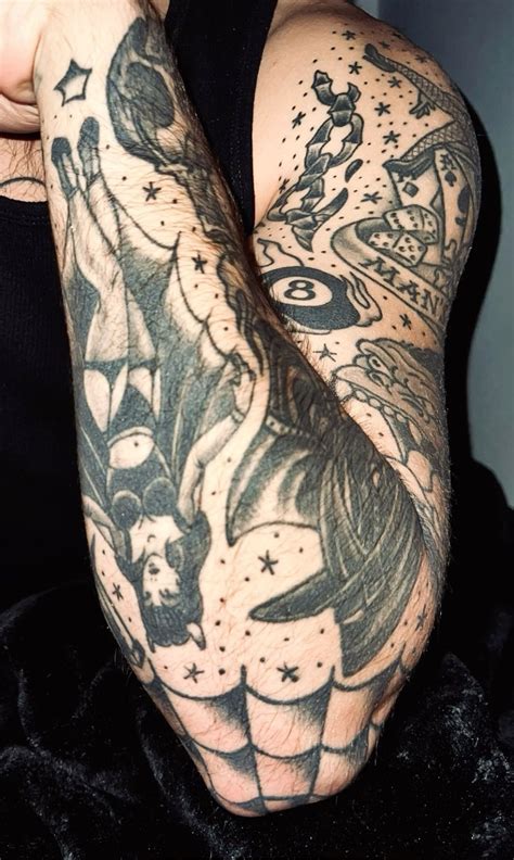 American Traditional Patch Work Sleeve | Patch work traditional tattoo ...