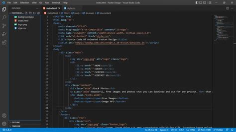 Generated Code at the Footer 的图像结果