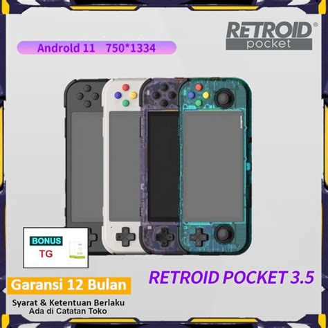 Promo Retroid Pocket 3+ Handheld Portable Game Retro Console Android ...