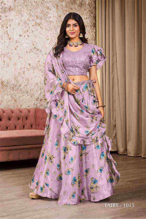 Jivora Fairy Exclusive Fancy Crop Top Lehenga Choli Wholesale catalog