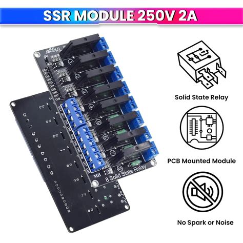8-Channel SSR Module 5V Solid State Relay Board 240V AC | amiciKart
