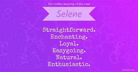 The hidden meaning of the name Selene | Namious