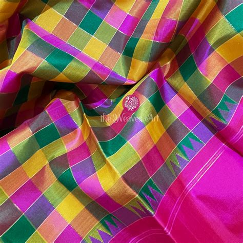 Handwoven Palum Pazhamum Korvai Kanchipuram Pure Silk Saree (Silk Mark)
