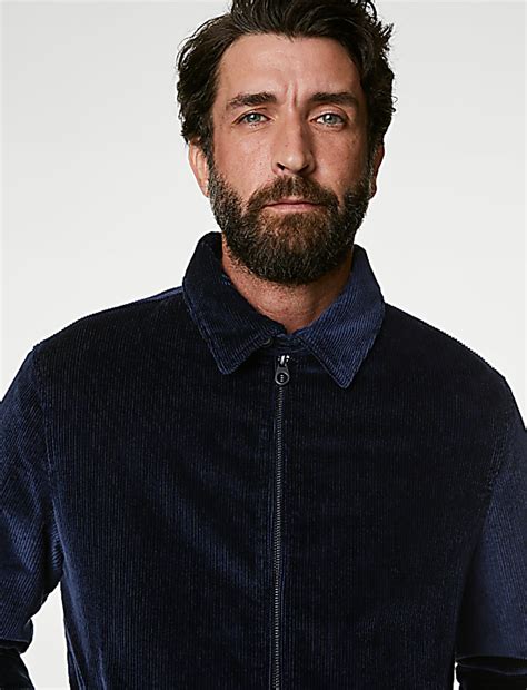 Buy Cord Harrington Jacket at Marks & Spencer