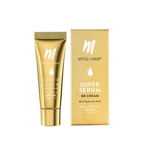 MyGlamm Super Serum BB Cream - 101 Cashew - 30gm | BB Cream with SPF 50 ...