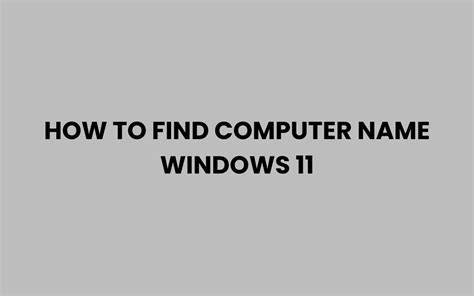 Image result for Find Computer Name Windows 11