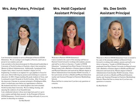 Patriots STEM Elementary - Administration
