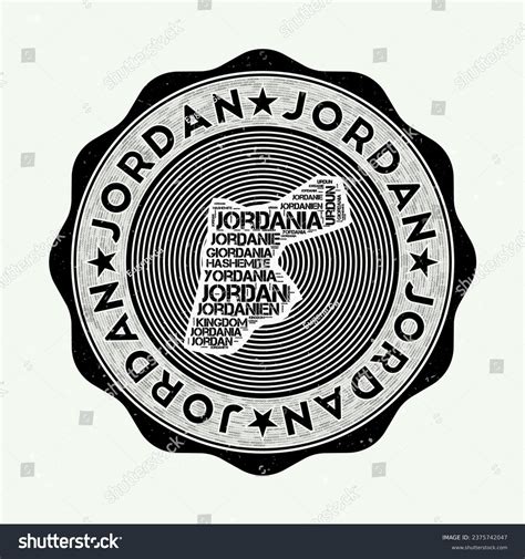 Jordan Seal Country Round Logo Shape Stock Vector (Royalty Free) 2375742047 | Shutterstock
