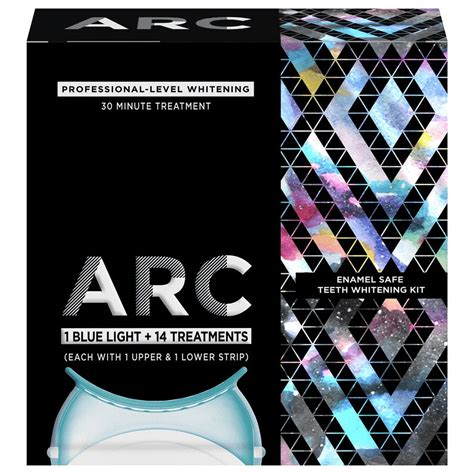 ARC Blue Light Teeth Whitening Kit, 28 Strips, Enamel Safe Hydrogen ...