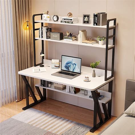 Amazon.co.jp: Modern Desk for Home Office, Computer Desk with Storage ...
