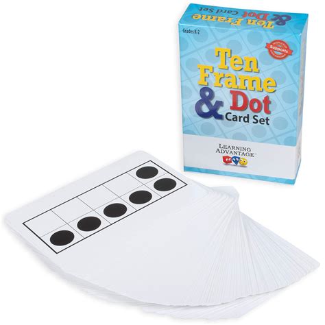 Buy LEARNING ADVANTAGE Ten Frame & Dot Card Set - Math Manipulative ...