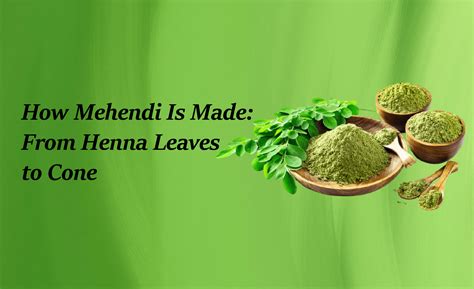 How Mehendi Is Made from Henna Leaves to Cone Guide
