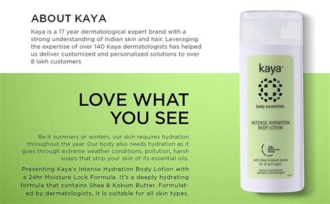 Buy Kaya Clinic Intense Hydration Body Lotion, Shea & Kokum Butter, 24 ...