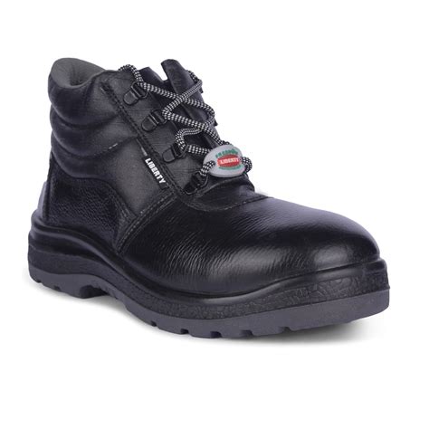 Buy Liberty Freedom Surakshaac Men's Black High Ankle Safety Shoes ...