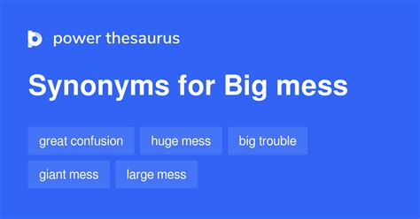 BIG MESS Synonyms: 117 Similar Words & Phrases