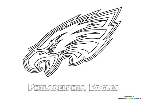 Philadelphia Eagles NFL logo - Coloring Pages for kids