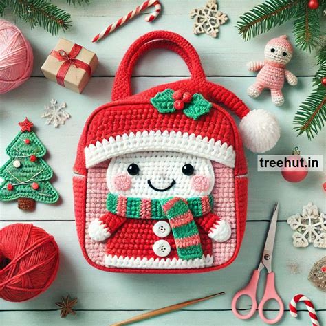 Christmas Crochet School Bag Ideas